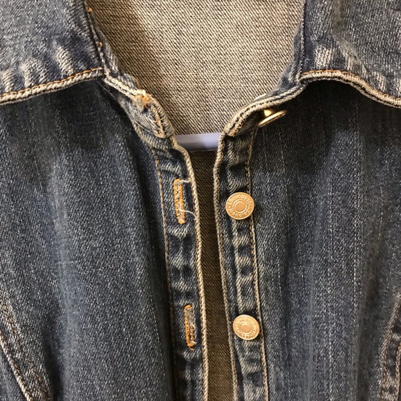 Vintage Jeanology Maxi Denim Dress Size  Small Gently used Buttons up Size 6P - Picture 9 of 12